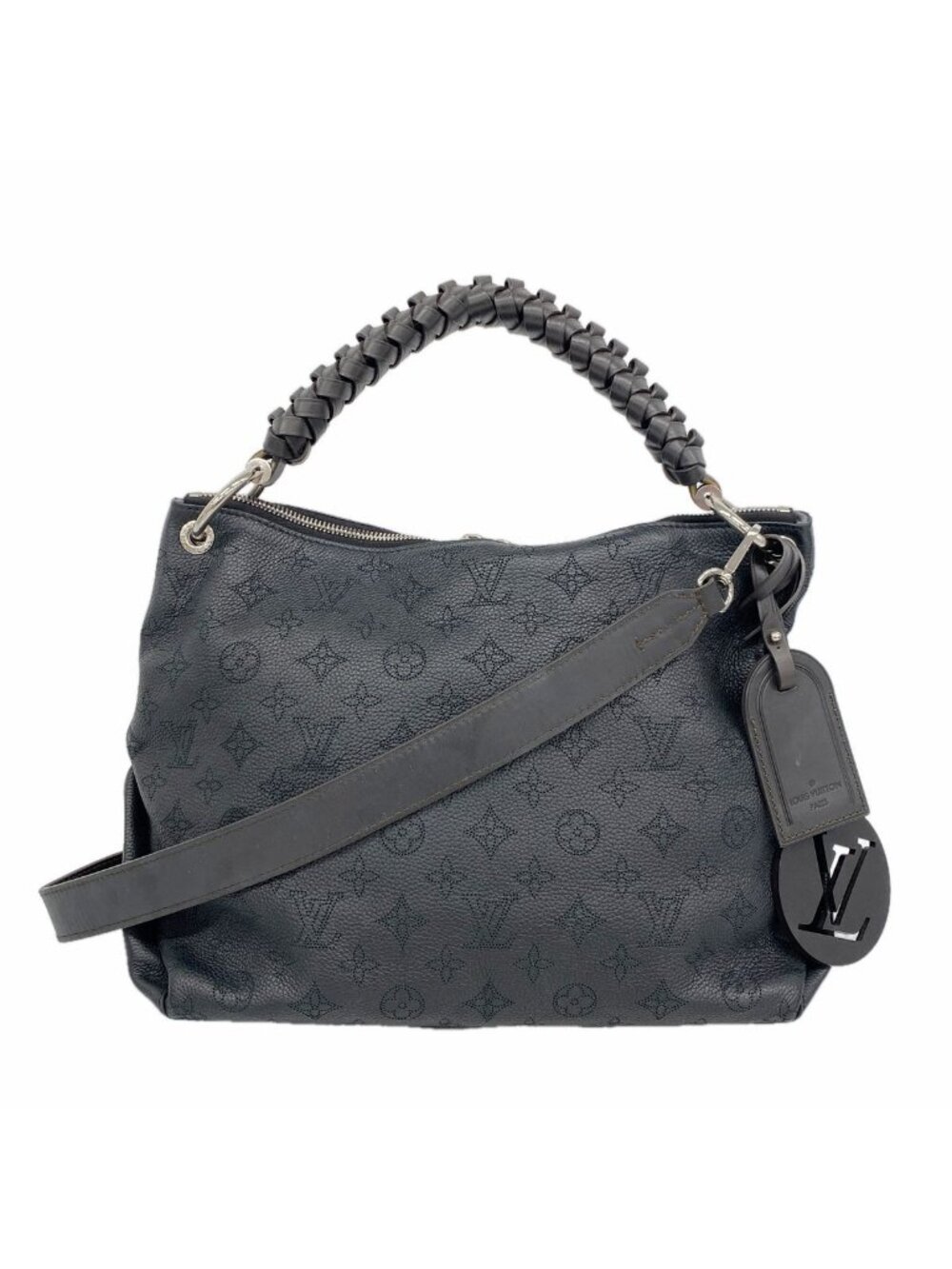 Louis Vuitton Handbag Mahina Beauvre Hobo Noir 2-Way